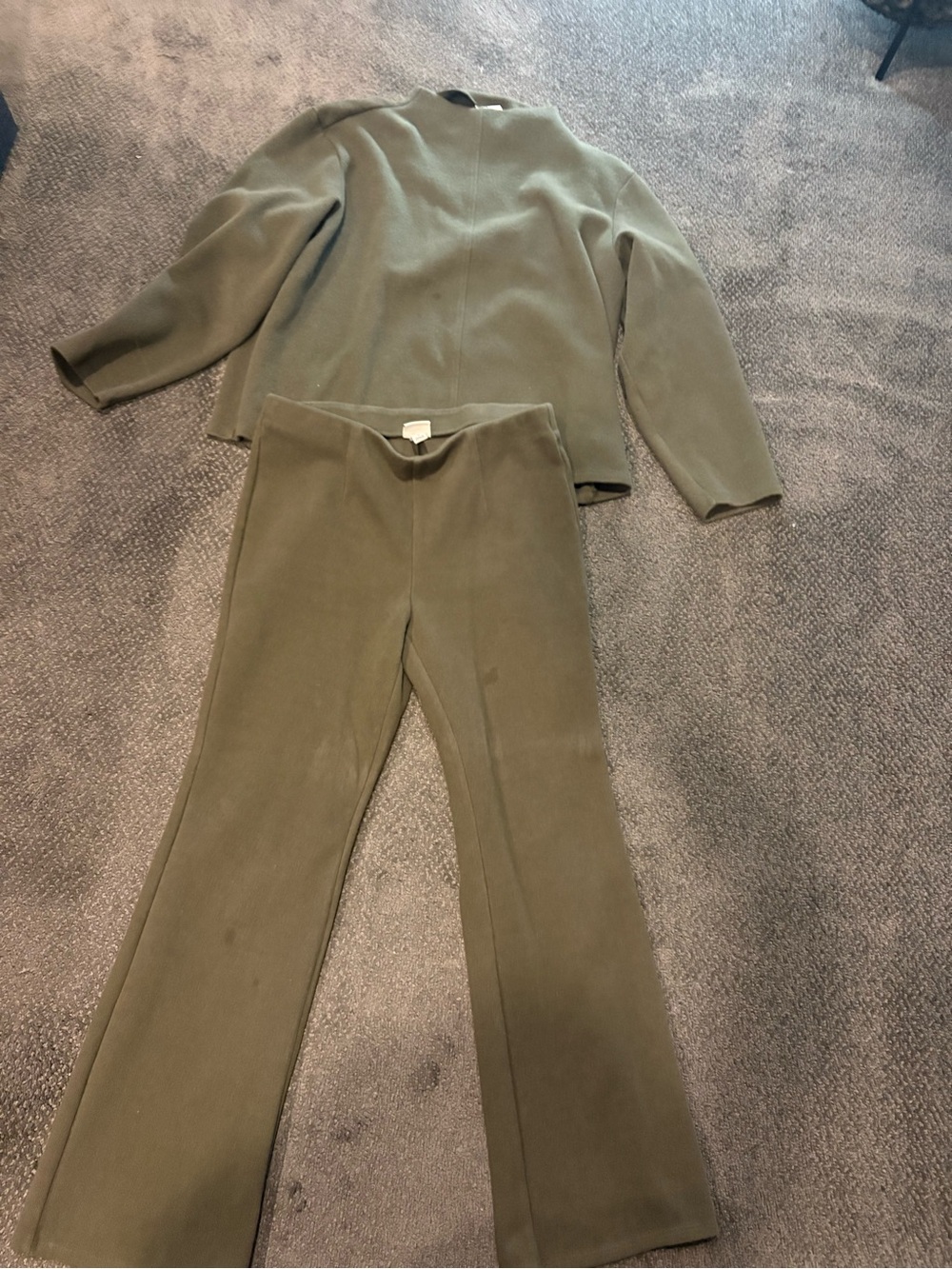 a new day Olive Green Ponte Flare Pants